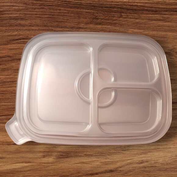 NEW!! Meal Prep Containers, Three Compartment 10Pack, Reusable - Football Dinner - Picture 2 of 6